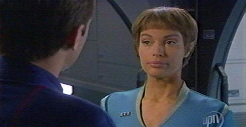 After Trip and T'Pol save the ship and the crew T'Pol gets teased about